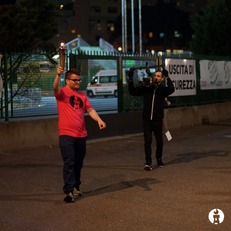 La fiaccola che fino al 9 giugno illumina i giochi e i loro partecipanti. Momenti di emozione al Cus Cagliari