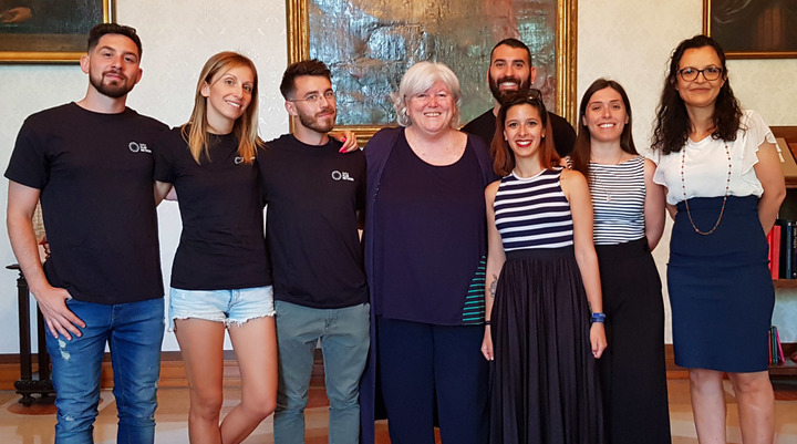 Da sinistra, Gabriele Meloni, Laura Poletti, Giovanni Pintus, Maria Del Zompo, Marco Casto, Nicoletta Mongitto,  Francesca Carboni e Maria Chiara Di Guardo