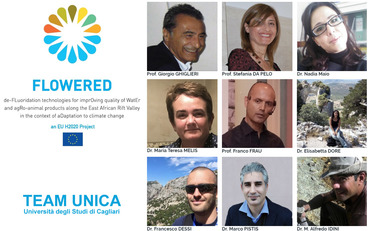 Il team Unica di Flowered, guidato dal professor Ghiglieri