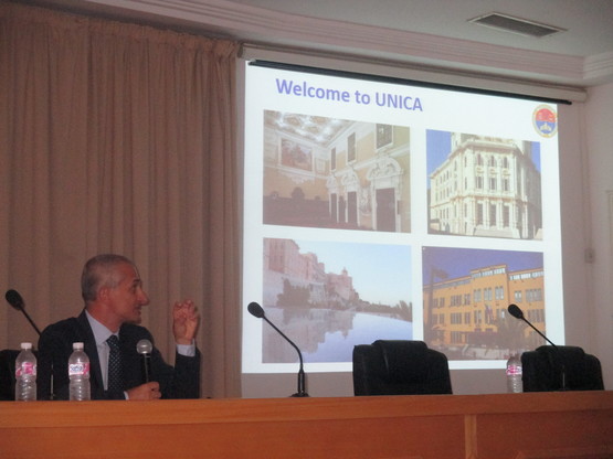 Un momento delle presentazioni tenute dal professor Bacchetta