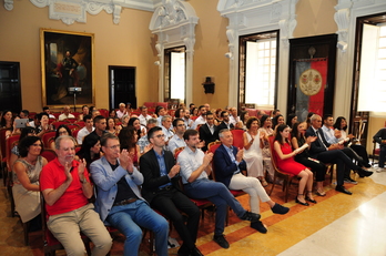 Il pubblico in Aula magna durante la premiazione