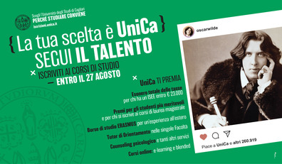 UniCa con lo scrittore Oscar Wilde