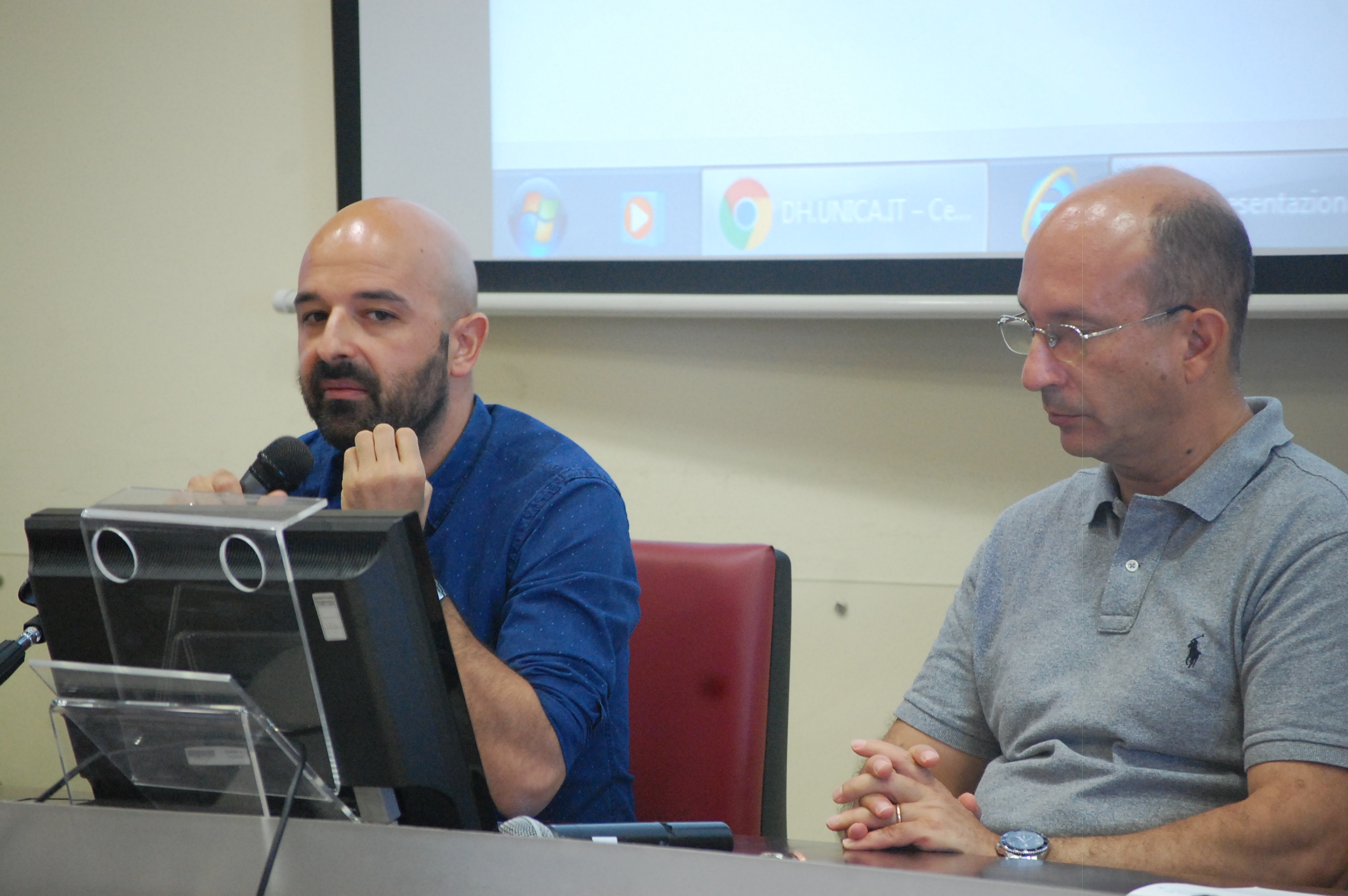 Giampaolo Salice e il prorettore alla didattica Ignazio Putzu