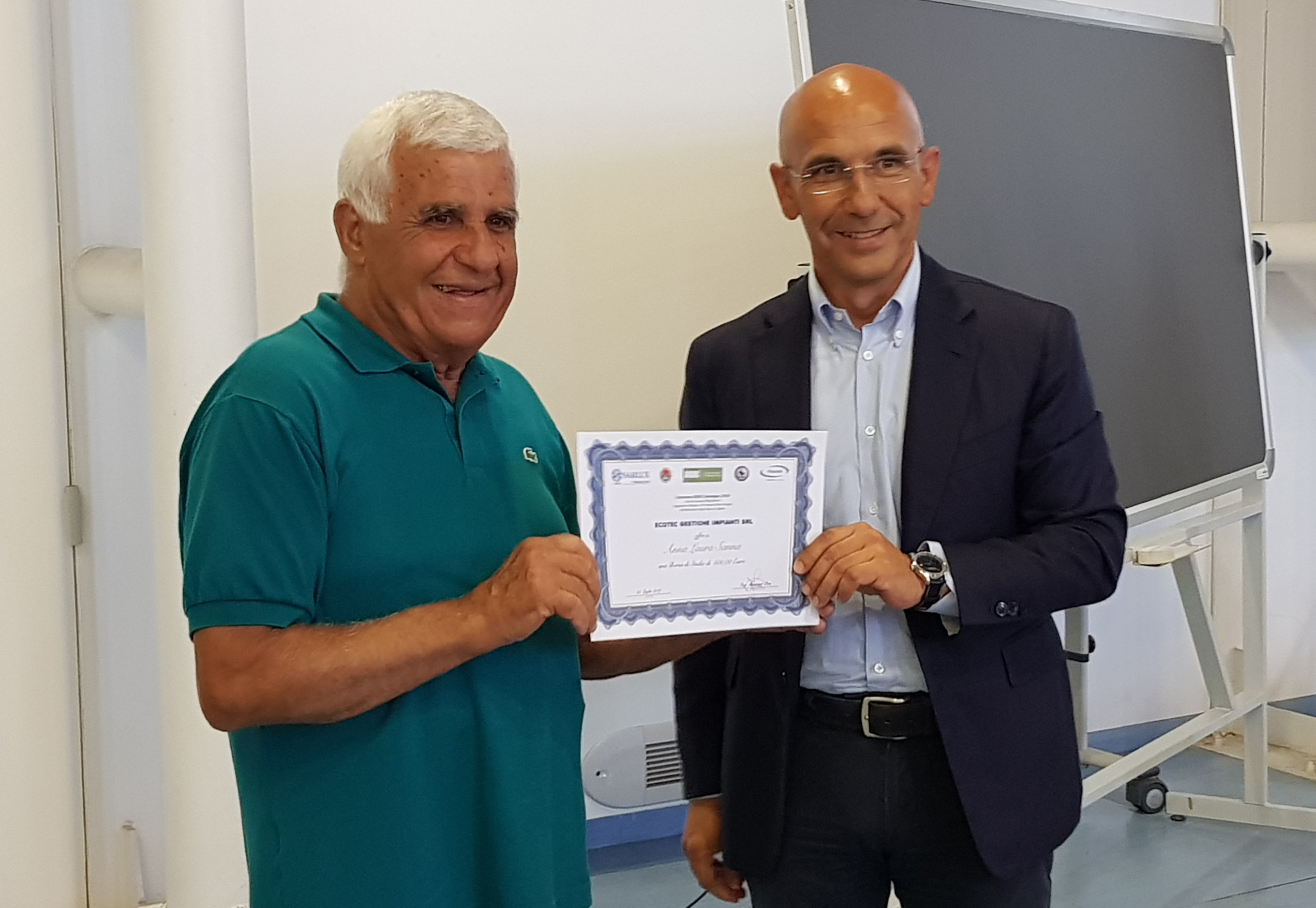Consegna premi ai migliori laureati del corso triennale in Ingegneria Chimica