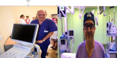 Massimo Dessena (a sinistra) e Piergiorgio Cal&ograve; presiedono il congresso nazionale della Societ&agrave; italiana di chirurgia oncologica