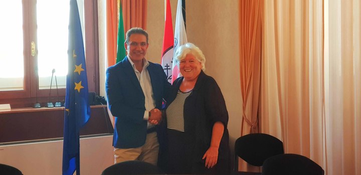 Cagliari, 18 settembre 2019 - Fabrizio Frongia e Maria Del Zompo