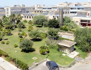 Monserrato. Veduta aerea del Dipartimento di scienze biomediche