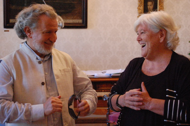 Piergiorgio Odifreddi con Maria Del Zompo