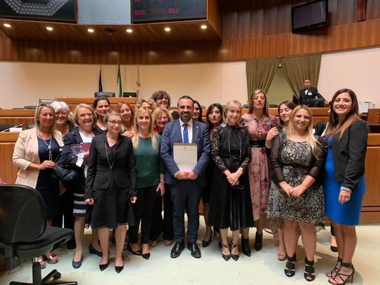La foto di gruppo scattata alla fine dei lavori