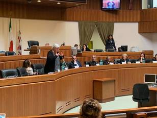 L'intervento del Rettore Maria Del Zompo in Consiglio regionale