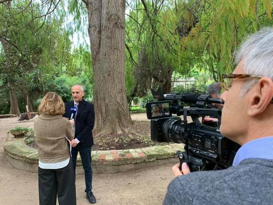 Gianluigi Bacchetta intervistato da Maria Valeria Vendemmia e Carlo Garau per il TGR della RAI