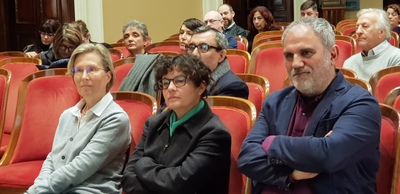 AL centro della foto la dottoressa Donatella Tore, dirigente dell'Universit&agrave; di Cagliari a capo dei Servizi Bibliotecari