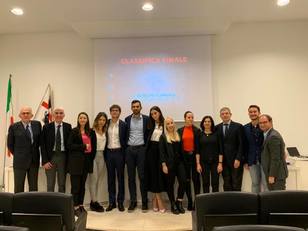 Il gruppo terzo classificato con il progetto "I boschi Ichnusa": Emanuele Lai, Claudia Liguori, Andrea Manca, Sara Virdis, Valeria Sanna e Beatrice Meloni