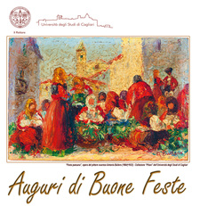 Nell'immagine il biglietto di auguri inviato dal Rettore a tutto il personale. Anche quest'anno scelto un pregevole soggetto artistico appartenente al patrimonio dell'Ateneo