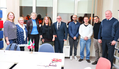 Foto ricordo della visita al SIA