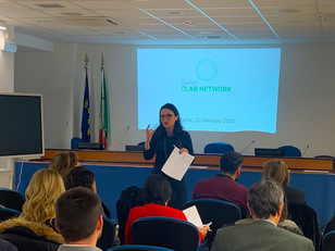 Un momento della presentazione di Maria Chiara Di Guardo a Roma