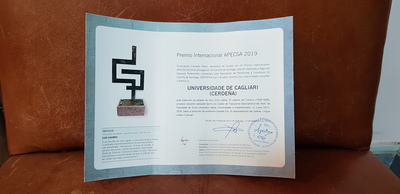 Il certificato del "Premio Internacional APECSA 2019 de Divulgaci&oacute;n do Cami&ntilde;o de Santiago"