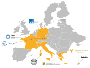 MOST &egrave; un progetto di Erasmus+. Nell'immagine i partner e le sedi dei Master