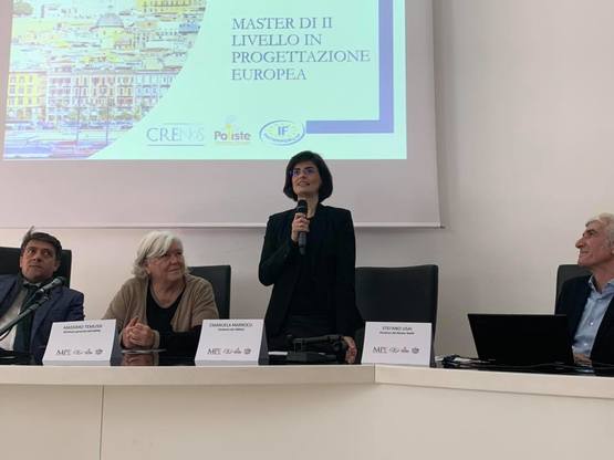 Emanuela Marrocu all'inaugurazione del Master