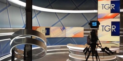 Cagliari. Uno scorcio dello studio televisivo di Rai Sardegna