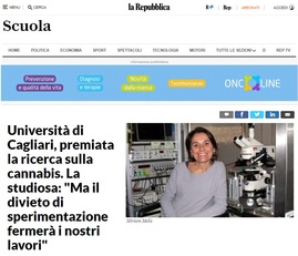 L'articolo sul sito di LA REPUBBLICA
