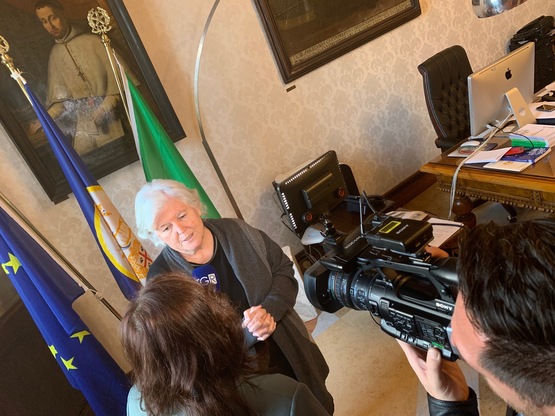 Un momento dell'intervista