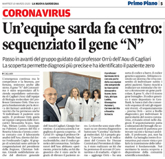 Le ricerche effettuate dai biologi molecolari sul sistema diagnostico "Caterina" a stretto contatto con il laboratorio analisi dell'Aou, diretto dal dottor Ferdinando Coghe