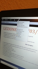 Una delle schermate tipiche dell'apprendimento on line