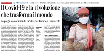 L'intervento di Franciscu Sedda su "L'Unione sarda" del 28 marzo 2020
