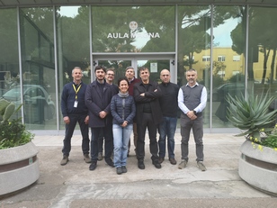 Una parte del team del progetto coordinato da Alessandro Fanti, ricercatore del DIEE