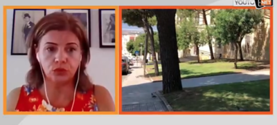 La dirigente alla didattica Pina Locci durante l'intervista su YouTG.net