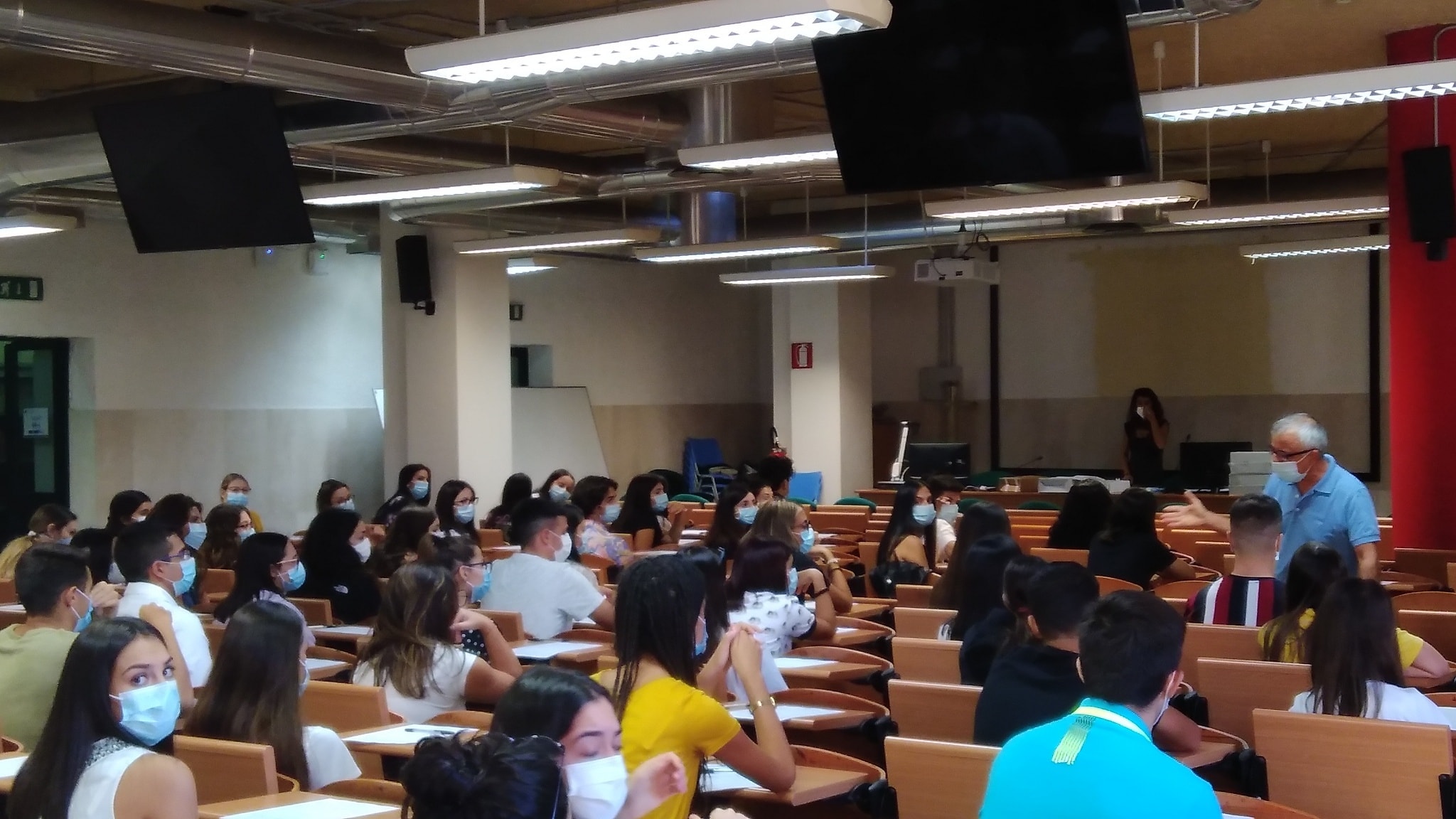 Anche le aule del polo economico-giuridico hanno ospitato i test per il corso di laurea in Medicina
