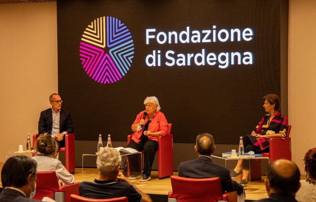 Cagliari. Da sinistra, Carlo Mannoni, Maria Del Zompo e Micaela Morelli