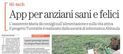 L'articolo su La Nuova Sardegna dell'8 settembre 2020