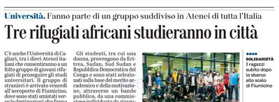 L'articolo su L'Unione Sarda del 14 settembre 2020 a pagina 13