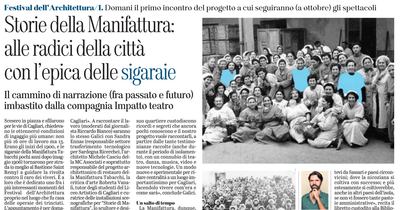 L'articolo di Francesco Abate ne L'Unione Sarda del 20 settembre 2020 a pagina 53