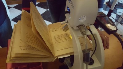 Una fase dei lavori di ricerca