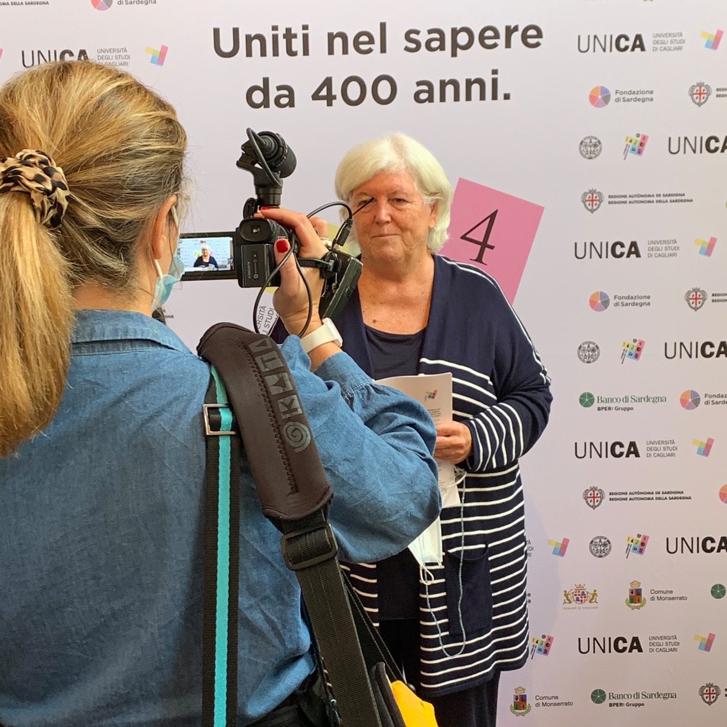 Il rettore Maria Del Zompo intervistata da Mariangela Lampis per Videolina