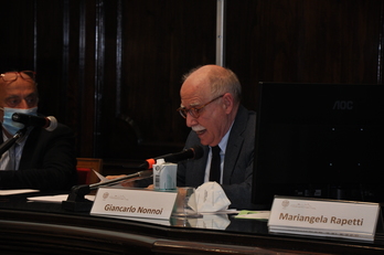 Giancarlo Nonnoi durante il suo intervento