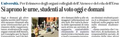 L'articolo su L'Unione Sarda del 4 novembre 2020 a pagina 19