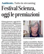 L'articolo su L'Unione Sarda dell'8 novembre 2020 a pagina 27
