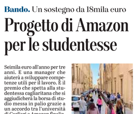 L'articolo su L'Unione Sarda dell'11 novembre 2020 a pagina 21
