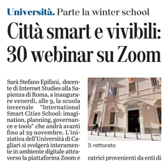 L'articolo su L'Unione Sarda del 17 novembre 2020 a pagina 23