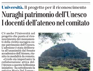 L'articolo su L'Unione Sarda del 25 novembre 2020 a pagina 19