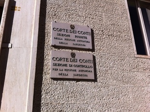 La sede della sezione regionale della Corte dei Conti