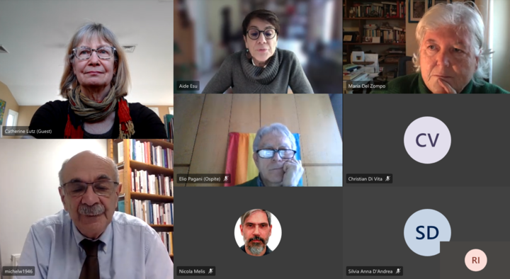 Un momento dell'intervento organizzato da UniCa per la Rete Universitaria per la Pace