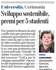 L'articolo su L'Unione Sarda del 12 gennaio 2021 a pagina 19