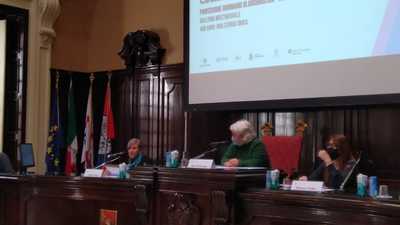 Da sinistra Cecilia Tasca, Maria Del Zompo e Eleonora Todde