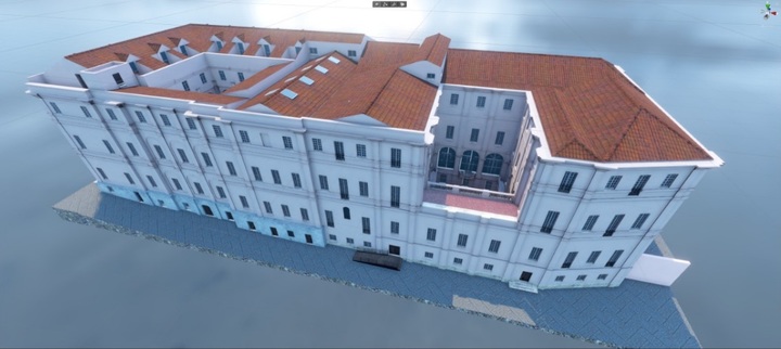 La ricostruzione in 3D di Palazzo Belgrano: la nuova galleria multimediale contiene anche questo tipo di immagini