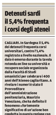 La notizia su La Nuova Sardegna del 25 gennaio 2021 a pagina 5